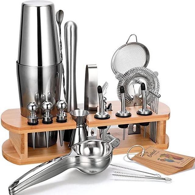 24-Piece Cocktail Shaker Bartender Kit