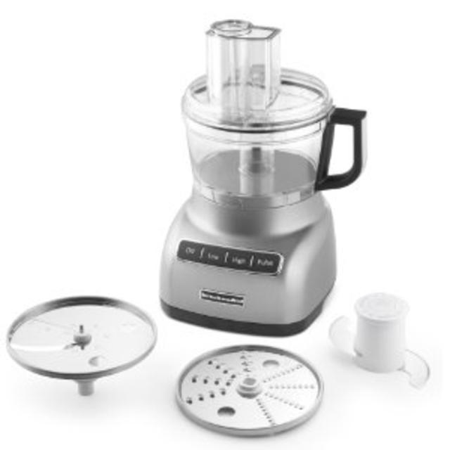 KitchenAid KFP0711CU 7 Cup Food Processor, Contour Silver