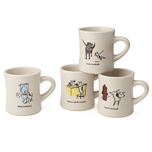 Bad Dog Wisdom Coffee Mugs