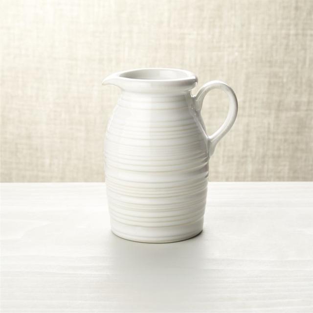Farmhouse White Syrup Pitcher