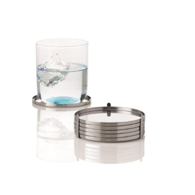 Stelton Cylinda-Line Aj Coasters, Set Of 6