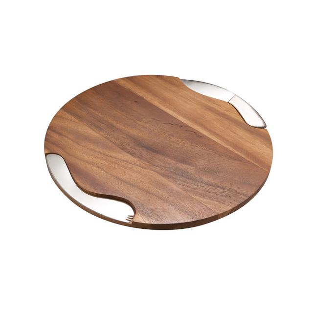 Nambe Cheese Block W/ Knife and Spreader