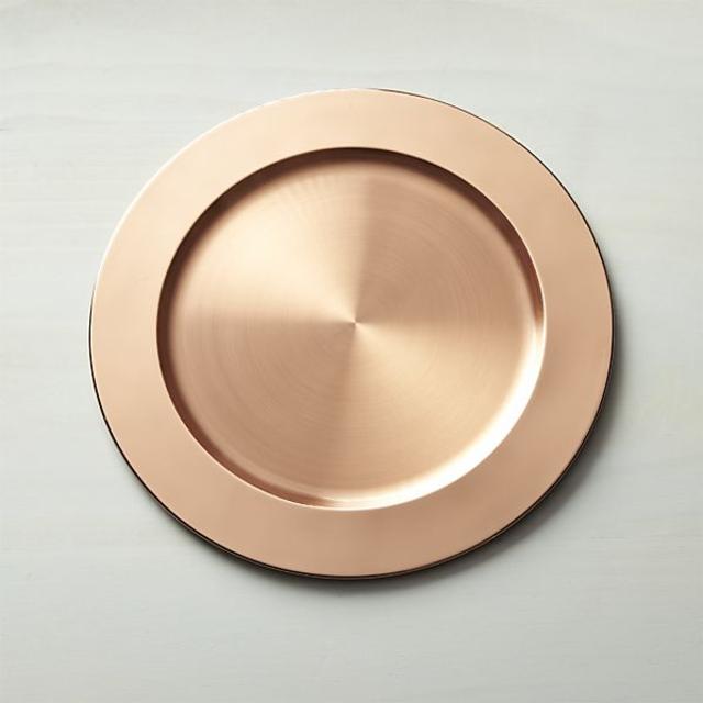 Copper Plated Charger Plate