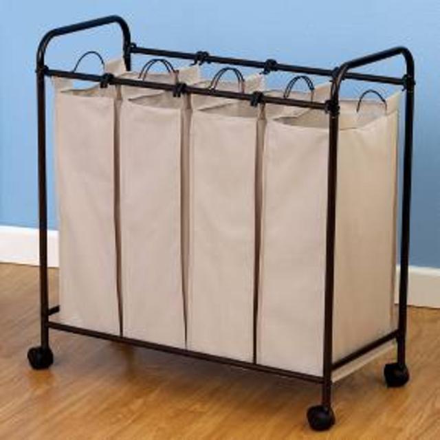 Household Essentials Quad Compartment Laundry Sorter