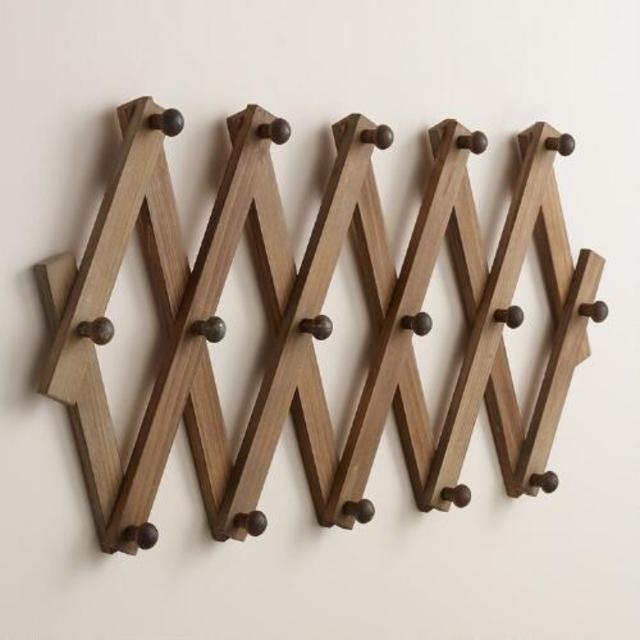 Wood Accordion Wall Storage