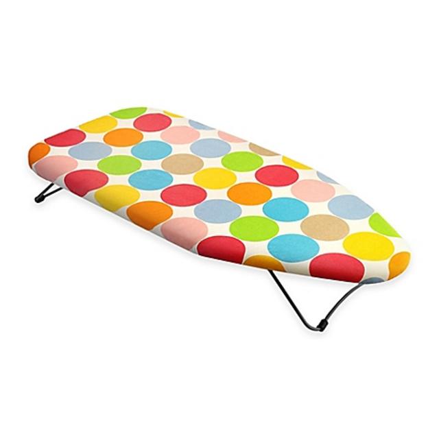 Bonita Mini Tabletop Ironing Board in Polka Dots