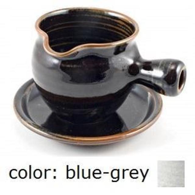 Sauceboat and saucer - Made in Cley