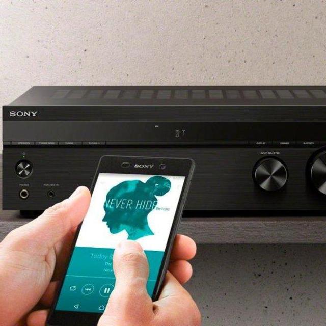 Sony - 2.0-Ch. Stereo Receiver with Bluetooth - Black