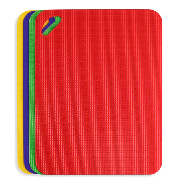 Dexas® Flexible Heavy Duty Grippmat® Cutting Boards (Set of 4)