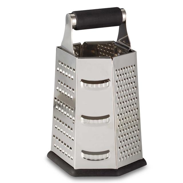 9-Inch Stainless Steel 6-Sided Roll Handle Grater