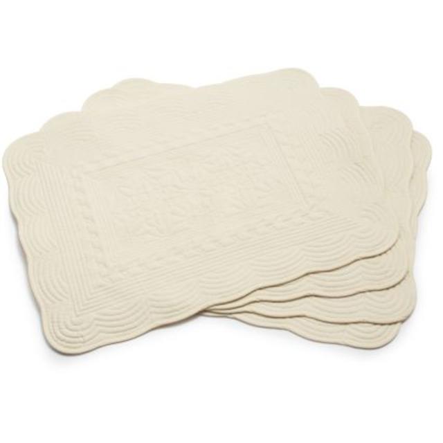 Sur La Table® Cream Quilted Placemats, Set of 4