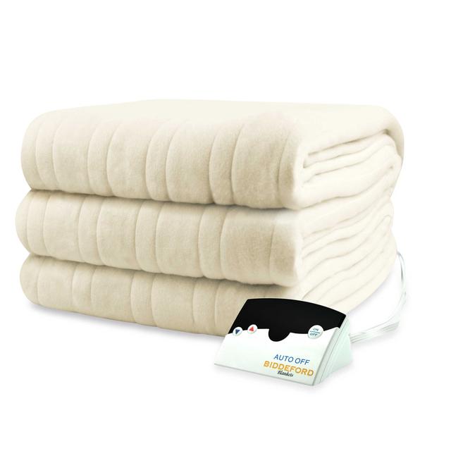 Biddeford Blankets® Comfort Knit Heated Queen Blanket in Natural