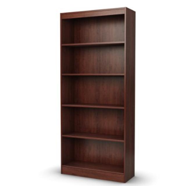 South Shore Axess Collection 5-Shelf Bookcase, Royal Cherry