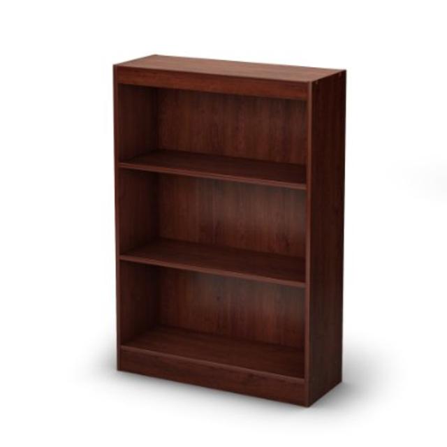 South Shore Axess Collection 3-Shelf Bookcase, Royal Cherry