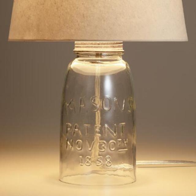 Mason Jar Accent Lamp Base