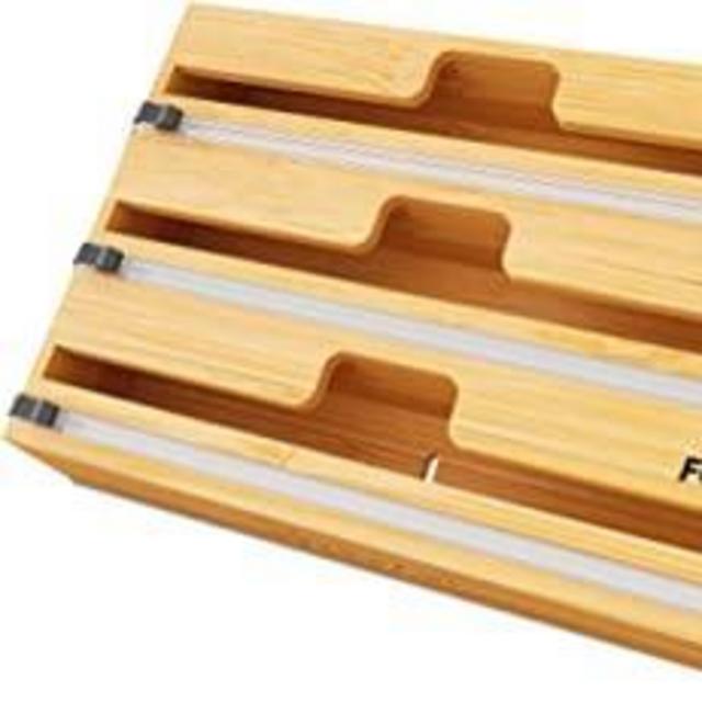 Bamboo Dispenser Kitchen Storage