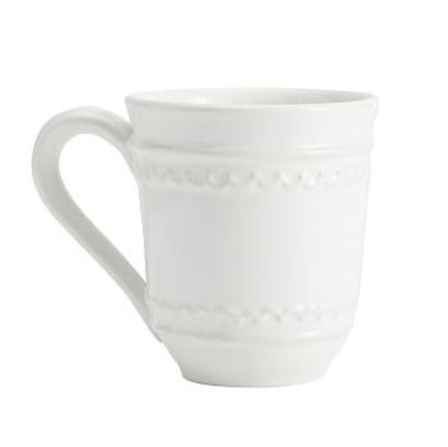 Napoli Stoneware Mug, Set of 4, White