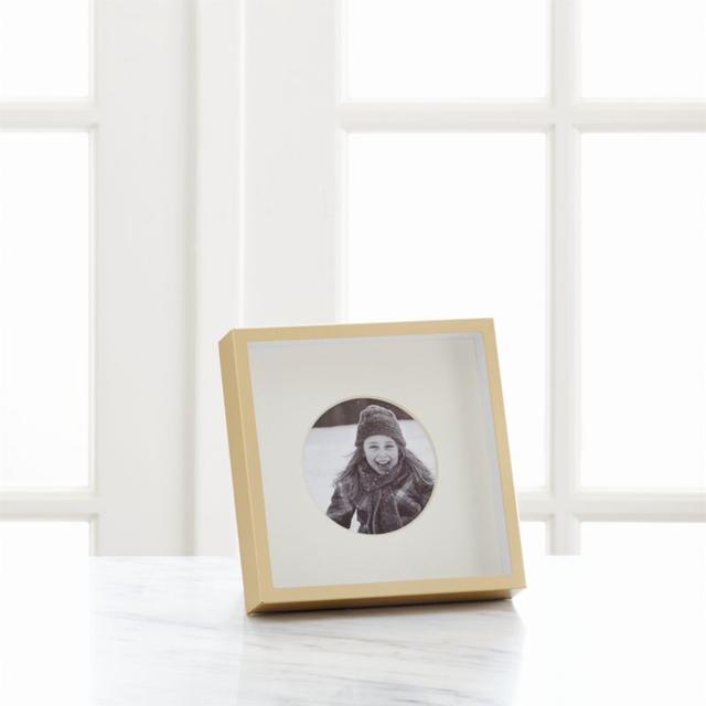 Brushed Brass 3.25" Round Frame