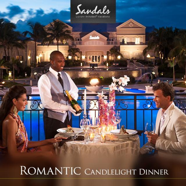 Private Candlelight Dinner on Honeymoon