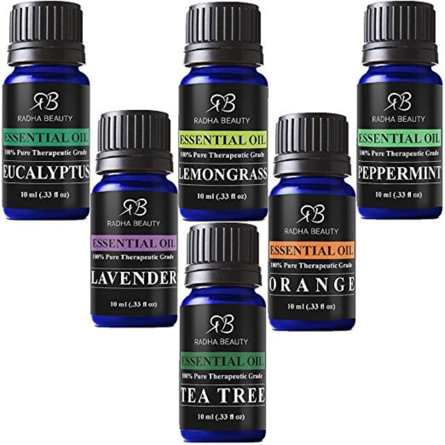 6 Essential Oils Sampler 100% Pure & Therapeutic