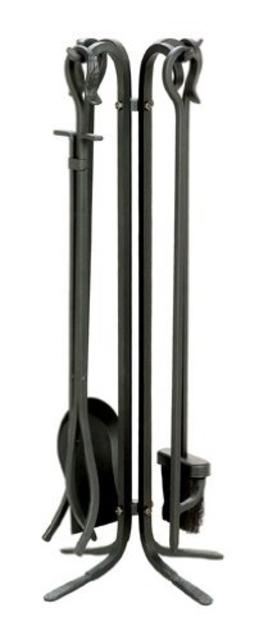 Uniflame, F-11140, 5-Piece Wrought Iron Toolset, Black