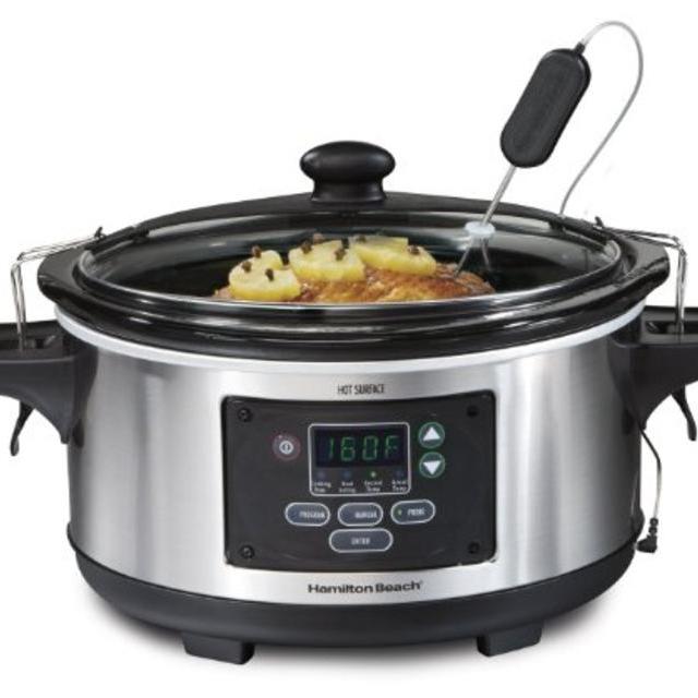 Hamilton Beach 33969 Set and Forget 6-Quart Slow Cooker