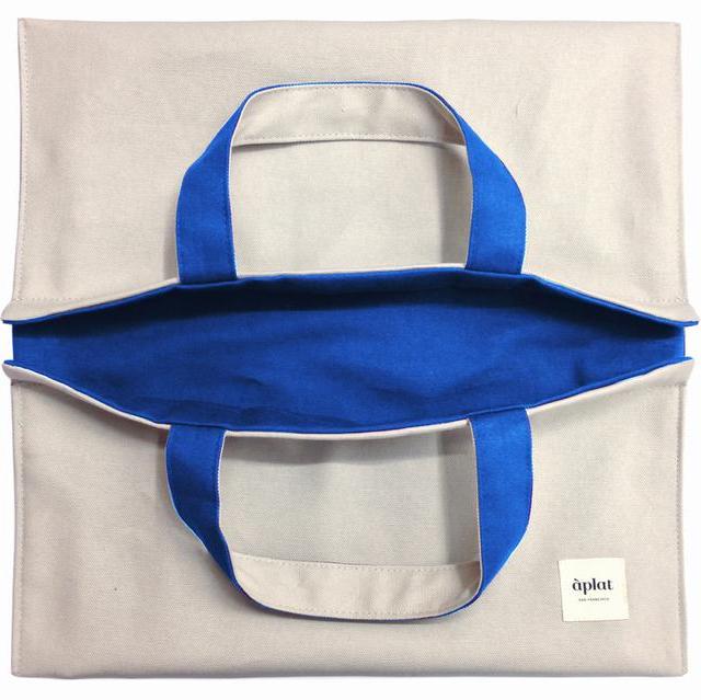 Bonne Année Promo - 25% OFF Àplat Galette Des Rois Tote - Stone/French Blue