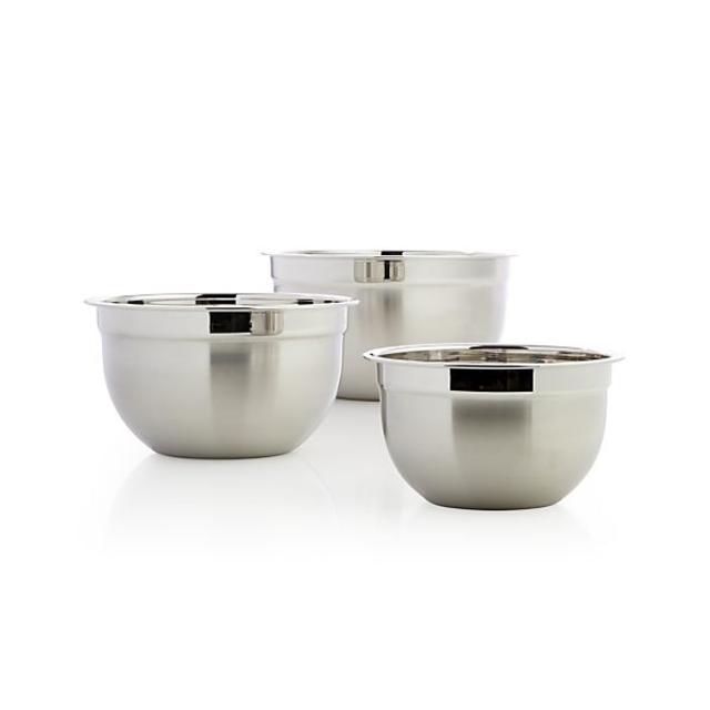 3-Piece Stainless Steel Bowl Set