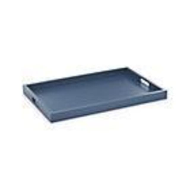 Zuma Indigo Rectangular Tray, 24"Wx16"Dx2"H