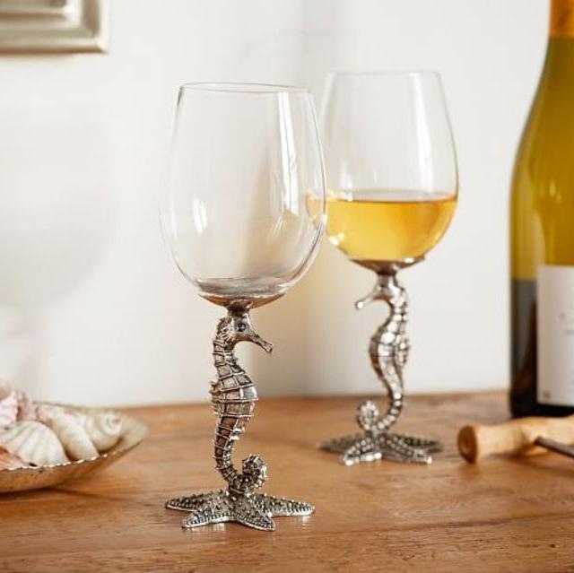 Seahorse Wine Glass, Set of 2