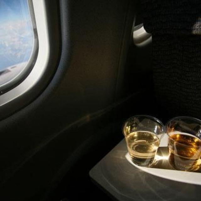Drinks on the plane