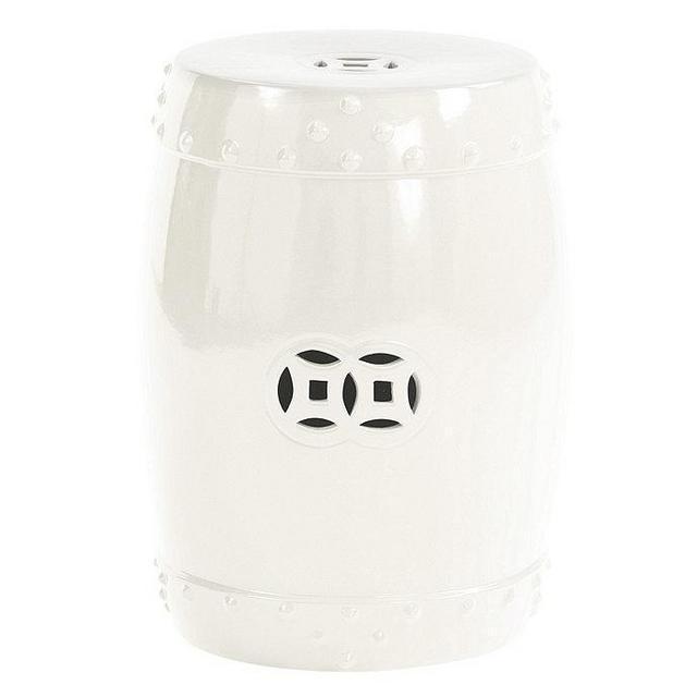 Classic Garden Stool (White)