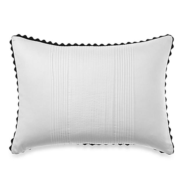 Vera Wang Home Pom Pom Pleated Breakfast Throw Pillow in White