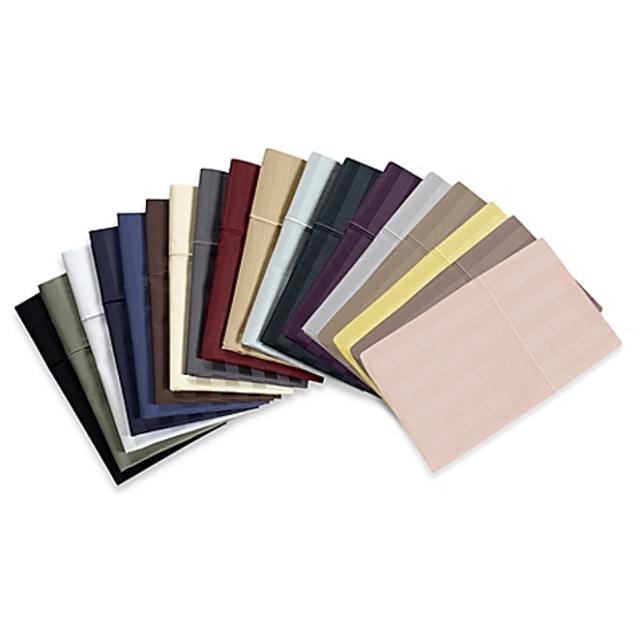 Damask Stripe 500-Thread-Count Egyptian Cotton Sheet Set