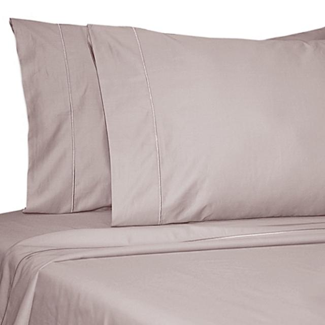 Damask Solid 500 Thread Count Egyptian Cotton Dual King Sheet Set in Lilac