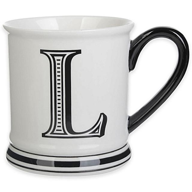 Formations Block Letter "L" Monogram Mug
