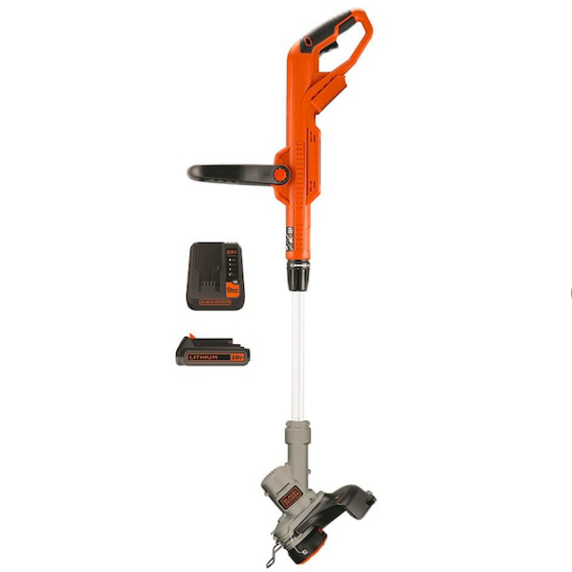 BLACK+DECKER 20-volt Max 12-in Straight Cordless String Trimmer Edger Capable (Battery Included)