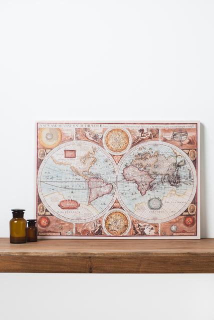 Old World Map Canvas Art