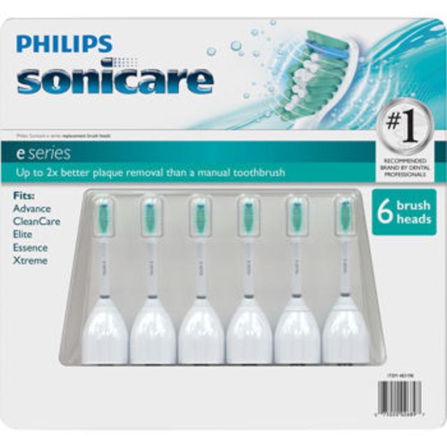 Philips Sonicare E Series 6-pack Replacement Brush Heads