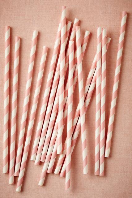 Spiraled Shoppe Straws in Rose (25)