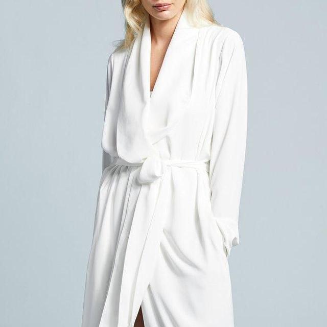 Long Icon Robe, White