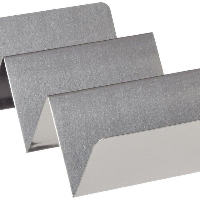 American Metalcraft TSH3 Taco Holders, 4" Length x 8" Width, Silver