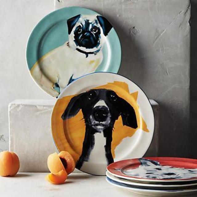 Dog-a-Day Dessert Plate (Set of 9)