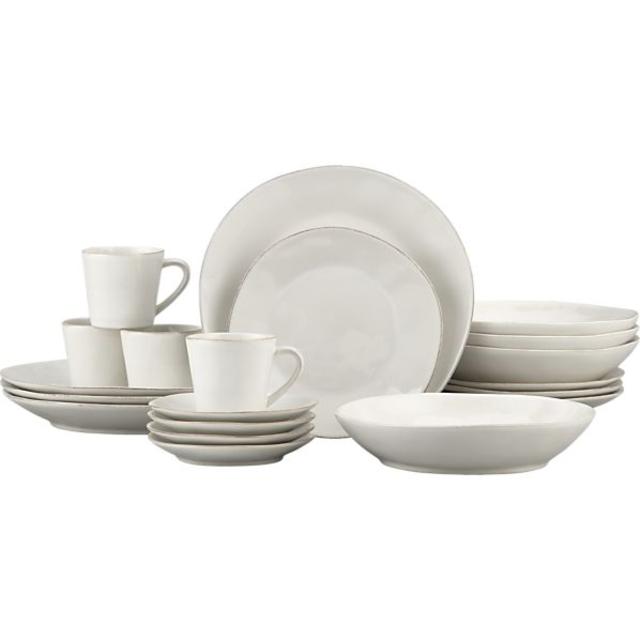Marin White 20-Piece Set from Crate and Barrel