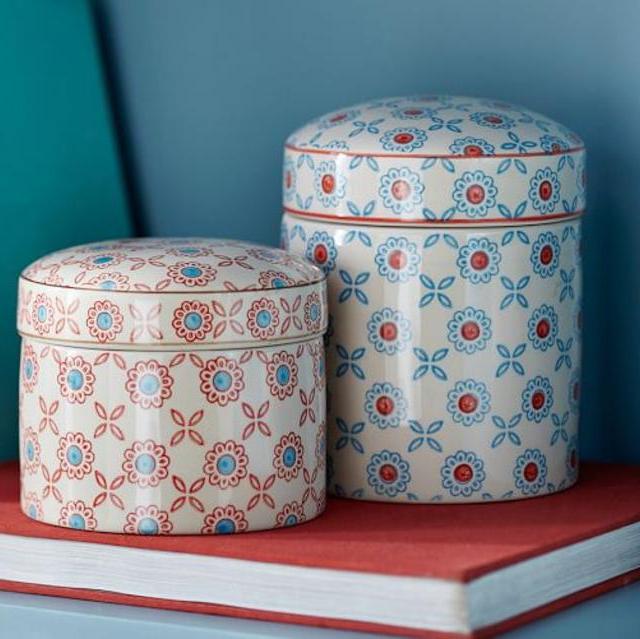 Set of Two Lannie Canisters from Pottery Barn