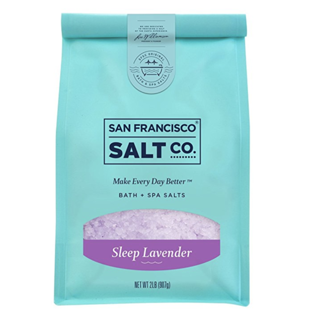Sleep Lavender Bath Salts 2 lb. Luxury Gift Bag by San Francisco Salt Company