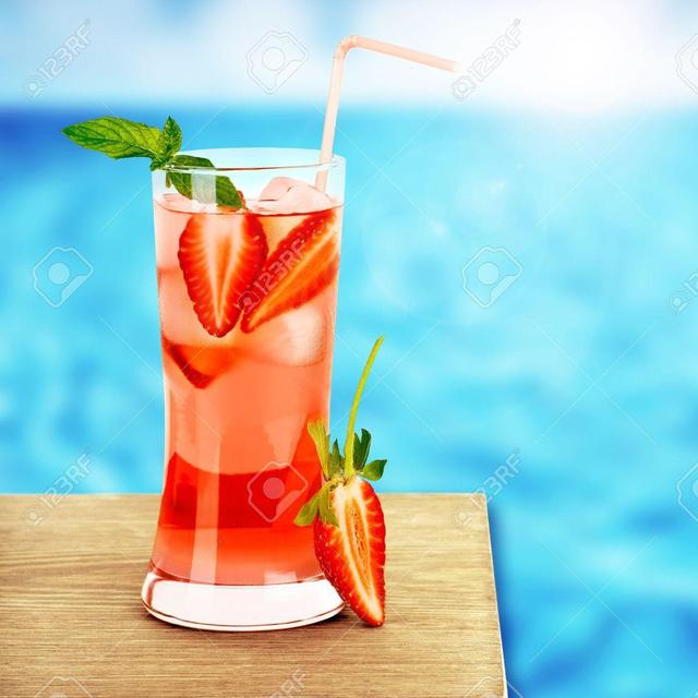 Cocktails on our honeymoon