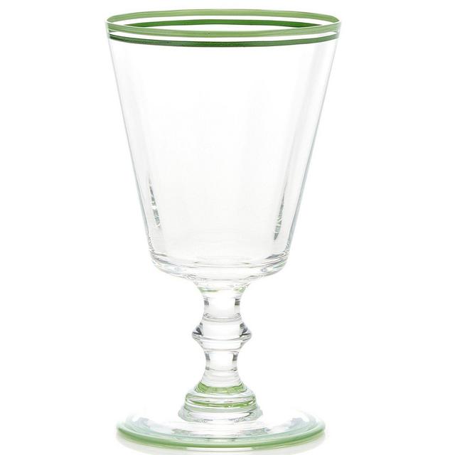 Hand-Painted Double Rim Wine Glass