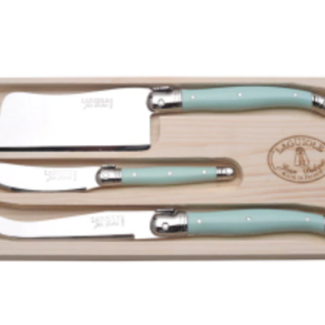3-Piece Cheese Set in Turquoise