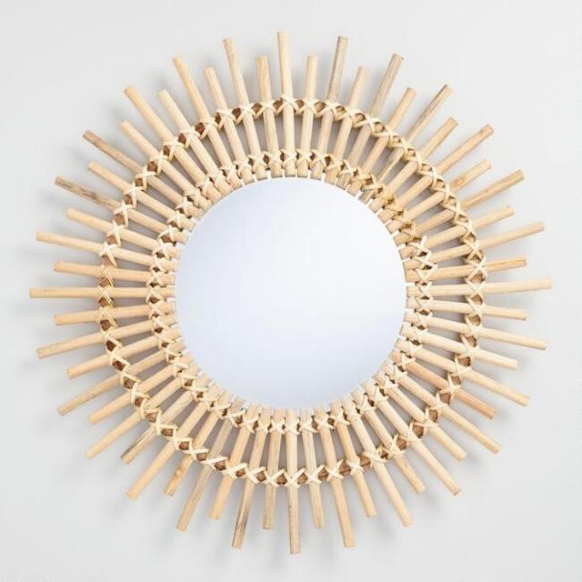 Rattan Sunburst Mirror